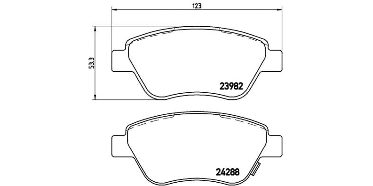 Brake Pads Front Set (Brembo) (P59051)