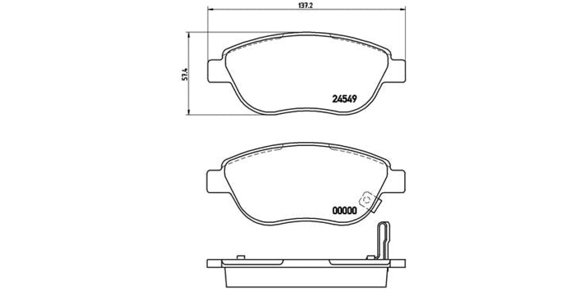 Brake Pads Front Set (Brembo) (P59052)