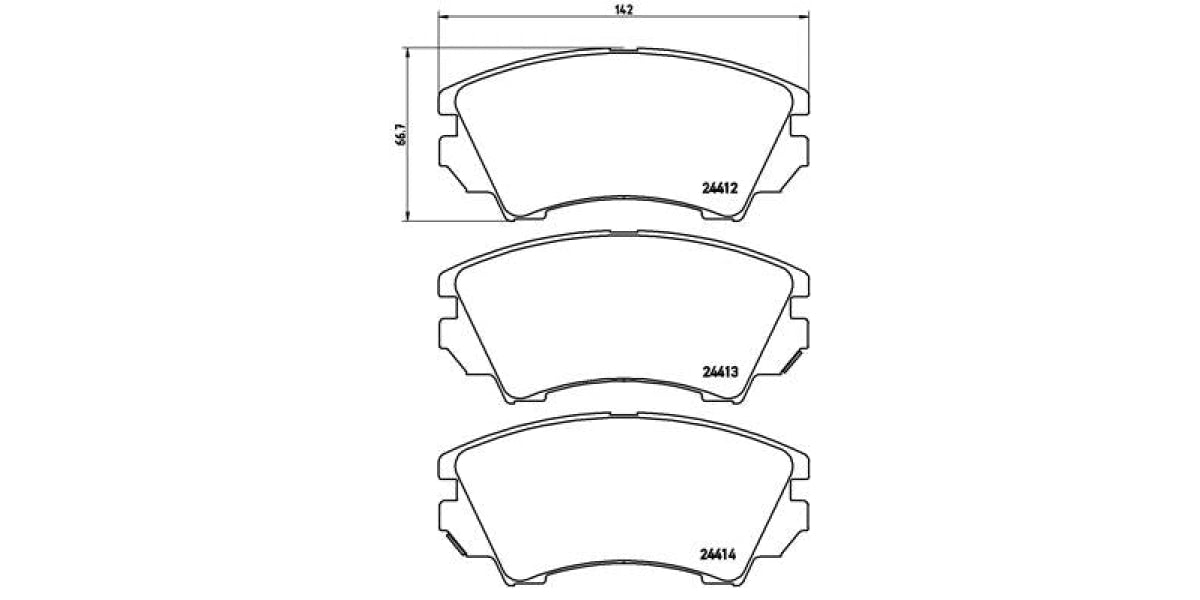 Brake Pads Front Set (Brembo) (P59055)