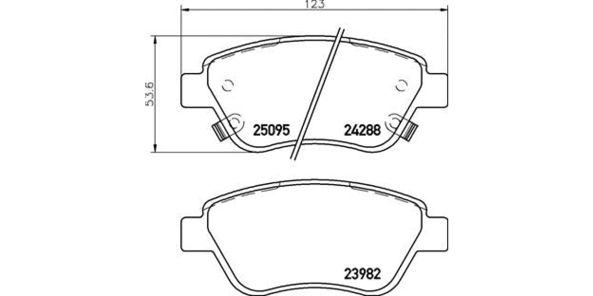 Brake Pads Front Set (Brembo) (P59081)