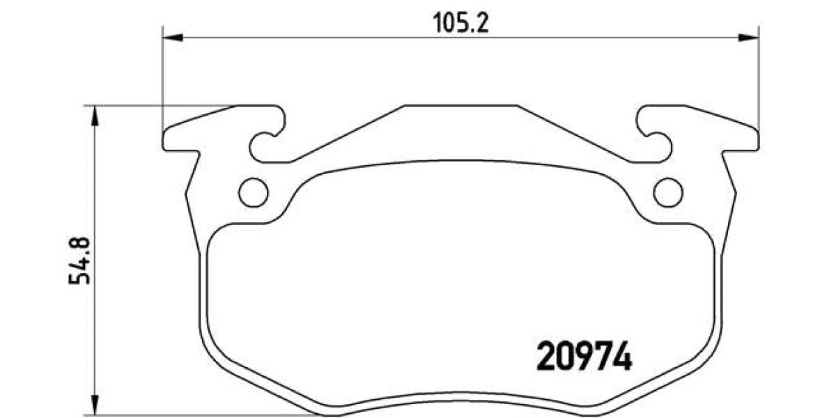 Brake Pads Front Set (Brembo) (P61032)