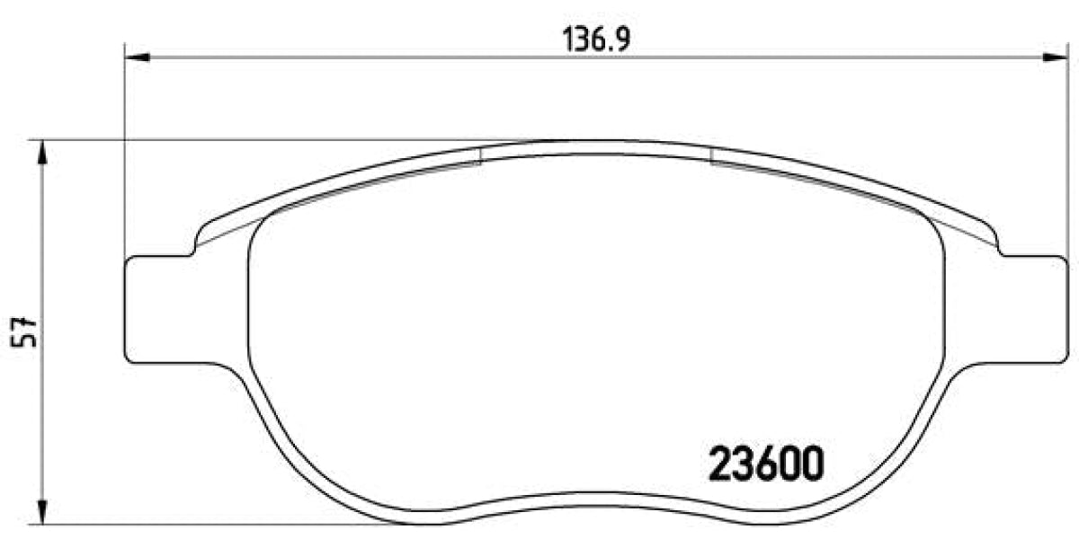 Brake Pads Front Set (Brembo) (P61068X)