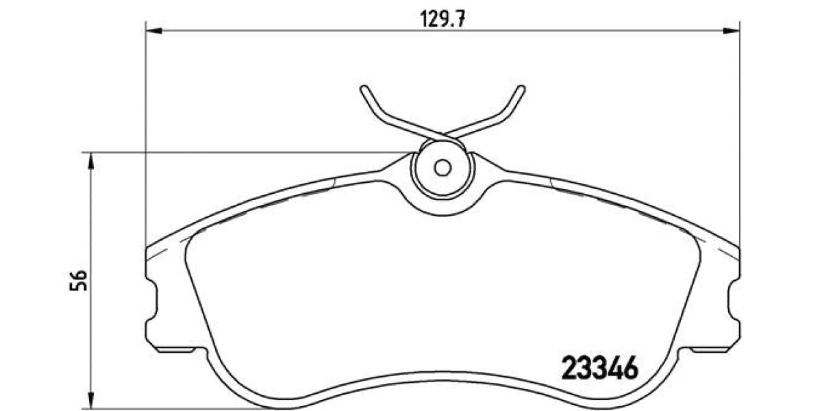 Brake Pads Front Set (Brembo) (P61069)