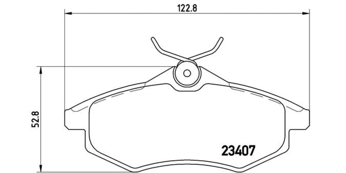 Brake Pads Front Set (Brembo) (P61074)