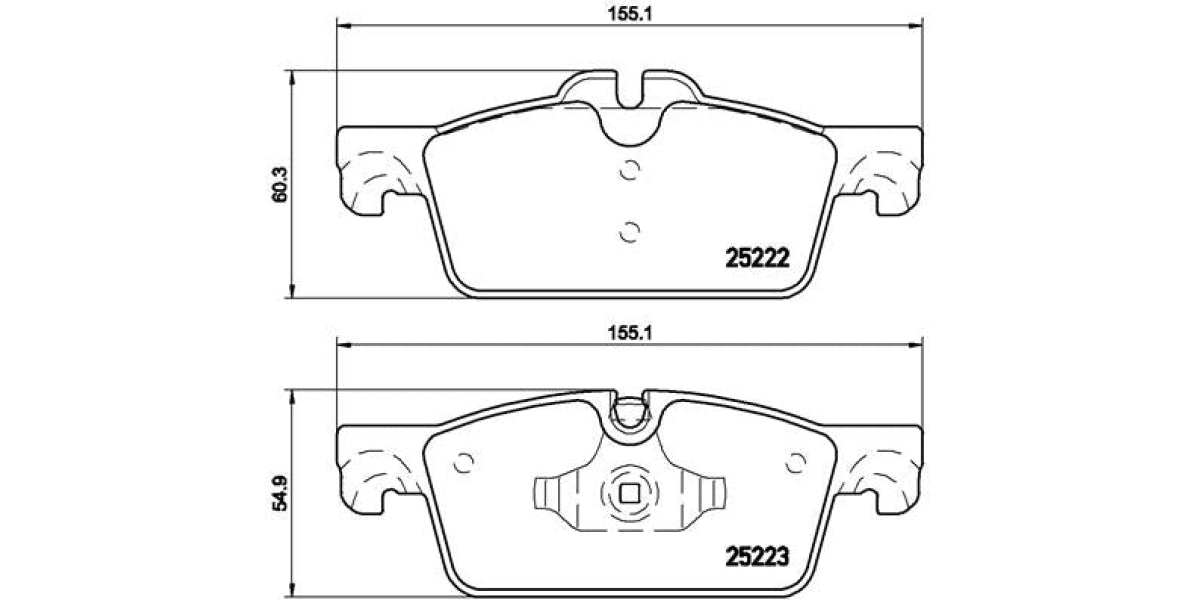 Brake Pads Front Set (Brembo) (P61112)