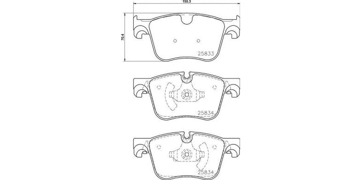 Brake Pads Front Set (Brembo) (P61127)