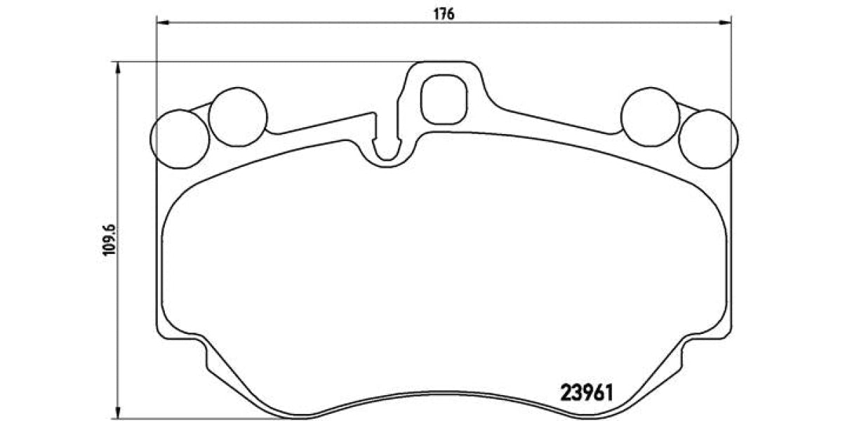 Brake Pads Front Set (Brembo) (P65016)