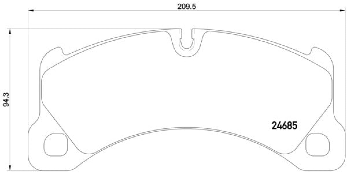 Brake Pads Front Set (Brembo) (P65026)