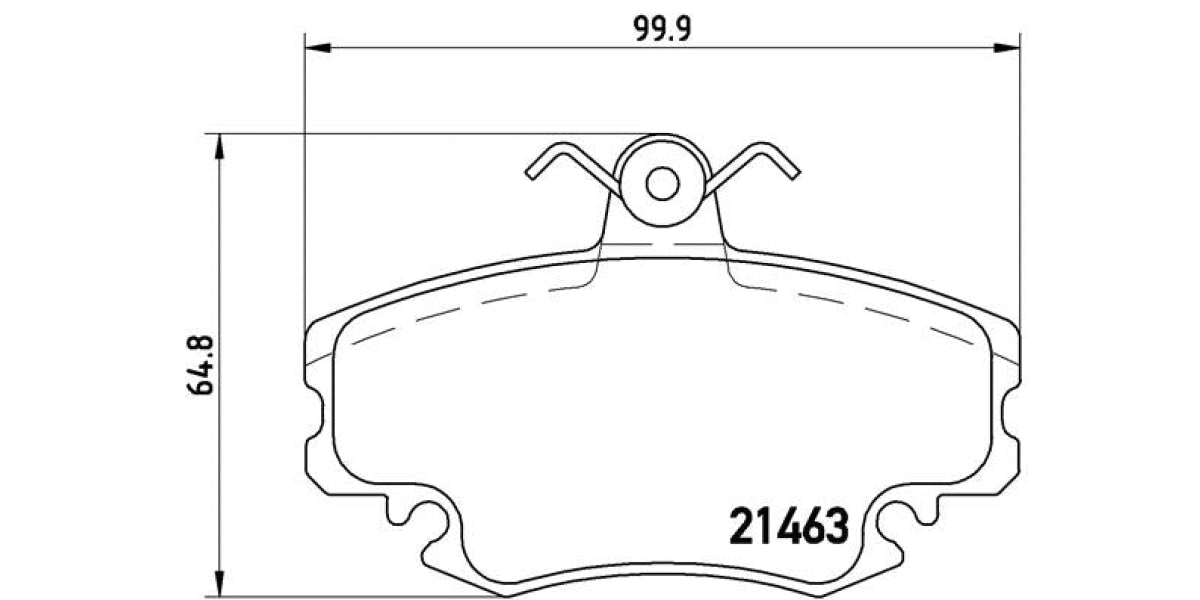 Brake Pads Front Set (Brembo) (P68008)