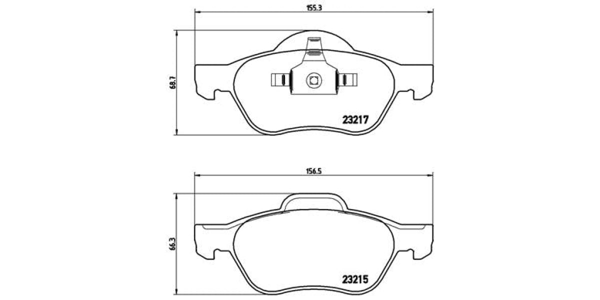 Brake Pads Front Set (Brembo) (P68029)