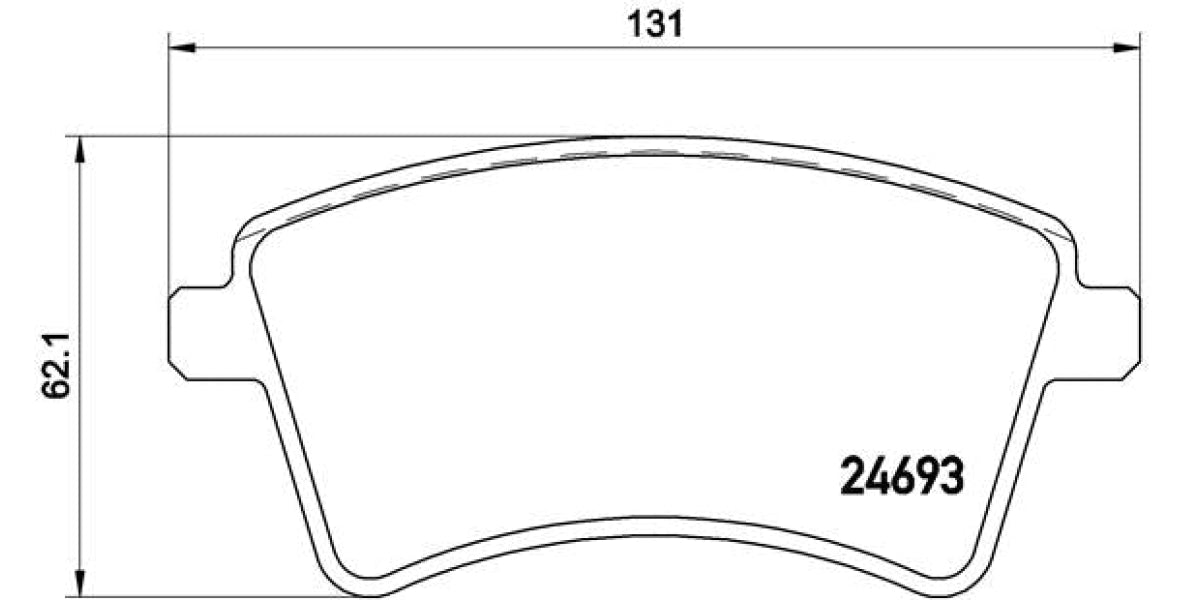 Brake Pads Front Set (Brembo) (P68044)