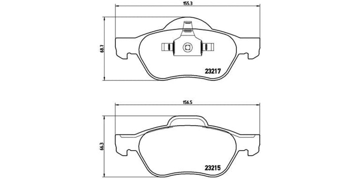 Brake Pads Front Set (Brembo) (P68048)