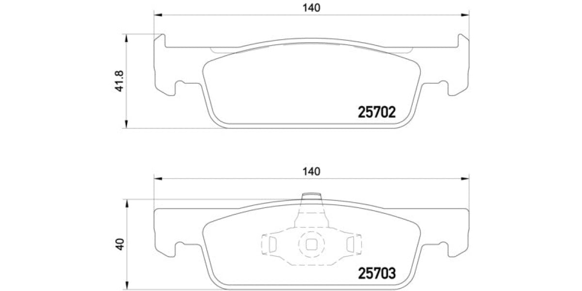 Brake Pads Front Set (Brembo) (P68059)