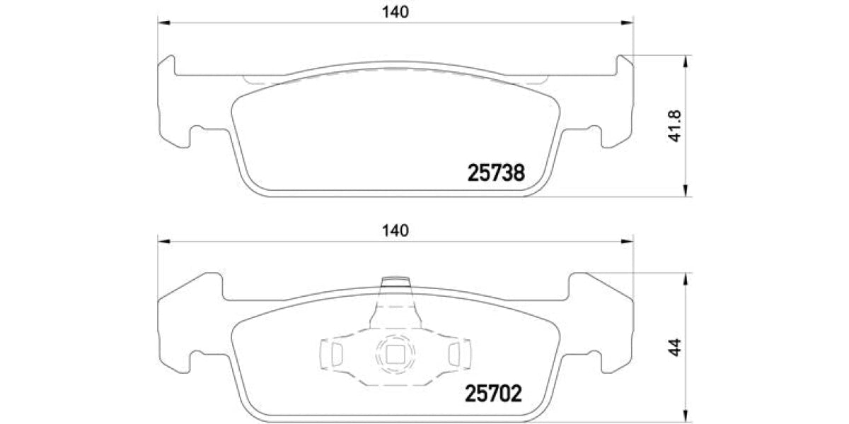 Brake Pads Front Set (Brembo) (P68060)