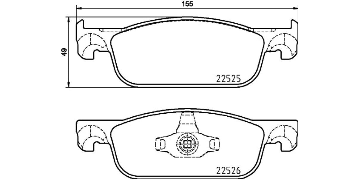 Brake Pads Front Set (Brembo) (P68065)