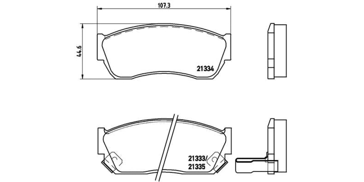 Brake Pads Front Set (Brembo) (P79005)