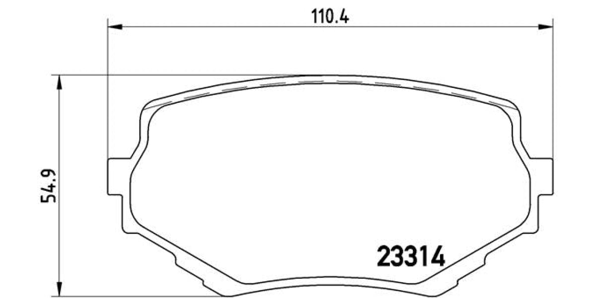 Brake Pads Front Set (Brembo) (P79009)