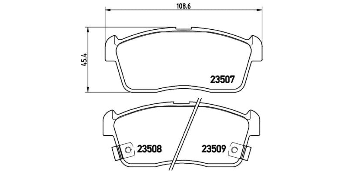 Brake Pads Front Set (Brembo) (P79012)