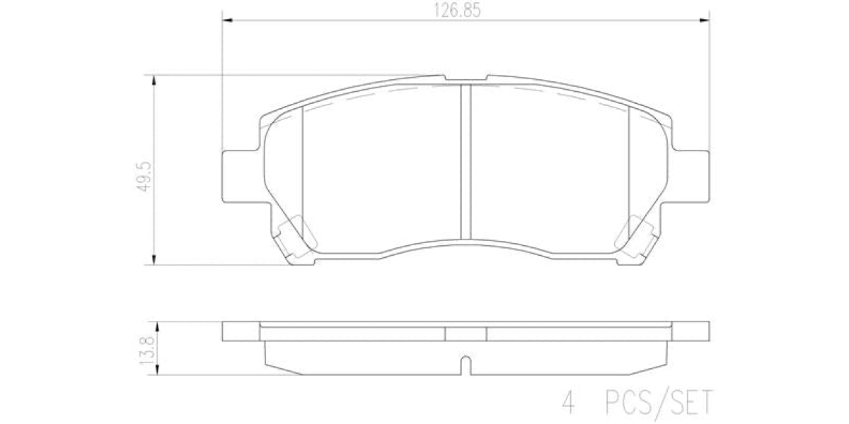 Brake Pads Front Set (Brembo) (P79024N)