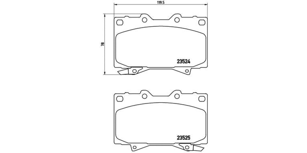 Brake Pads Front Set (Brembo) (P83048)