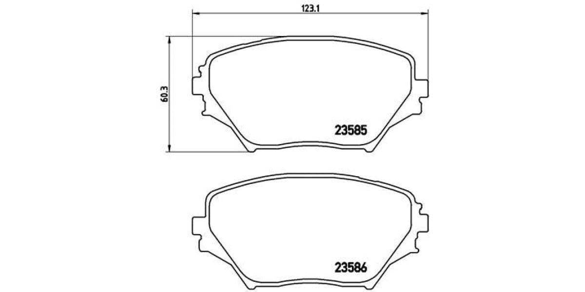 Brake Pads Front Set (Brembo) (P83055)