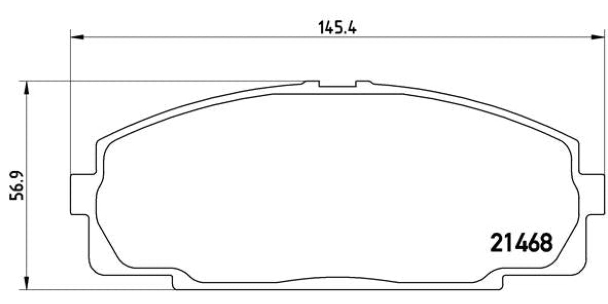 Brake Pads Front Set (Brembo) (P83092)