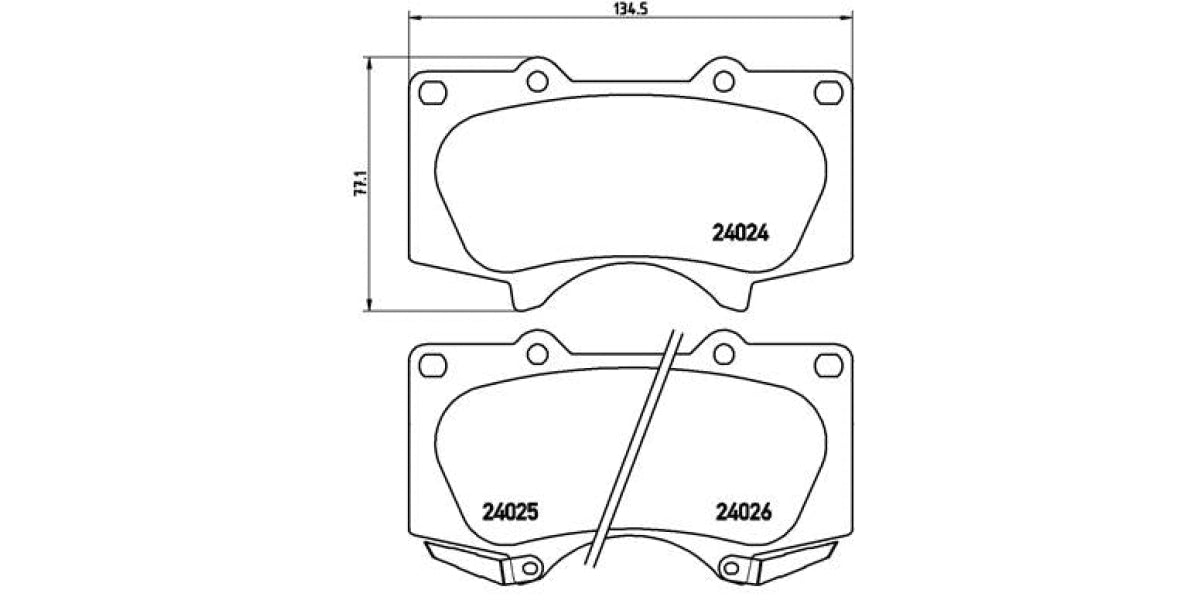 Brake Pads Front Set (Brembo) (P83102)