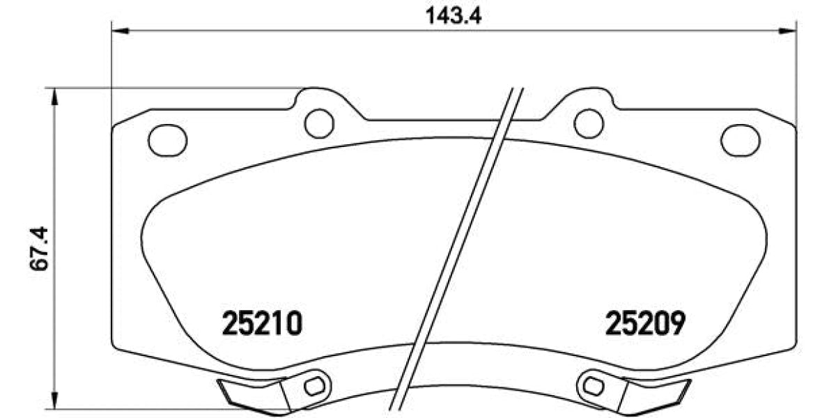 Brake Pads Front Set (Brembo) (P83140)