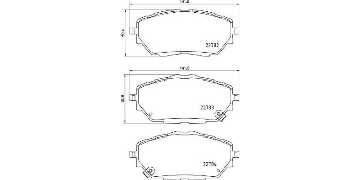 Brake Pads Front Set (Brembo) (P83171)