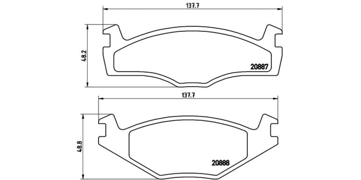 Brake Pads Front Set (Brembo) (P85012)