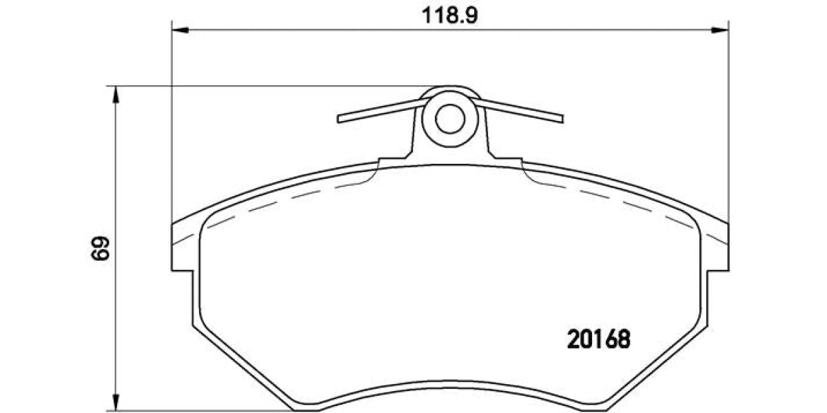 Brake Pads Front Set (Brembo) (P85015)