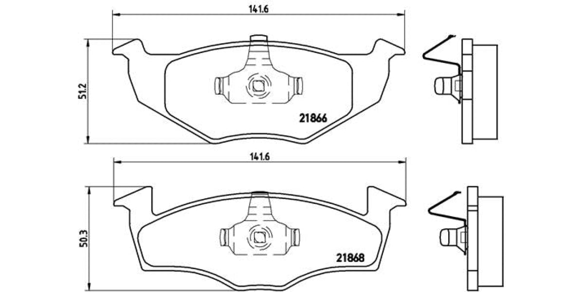 Brake Pads Front Set (Brembo) (P85030)