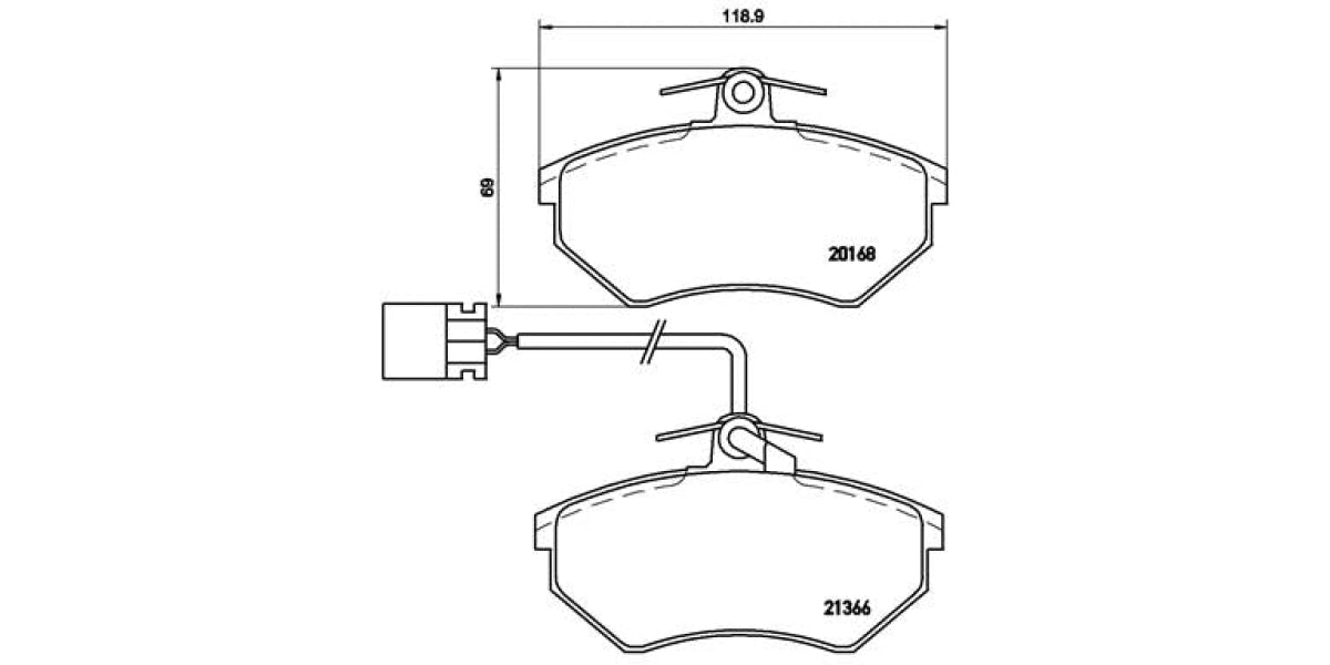 Brake Pads Front Set (Brembo) (P85034)