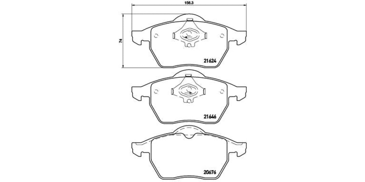 Brake Pads Front Set (Brembo) (P85036)