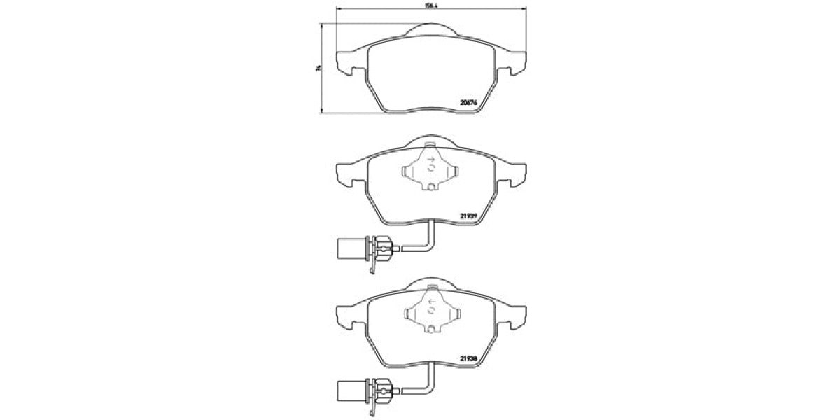 Brake Pads Front Set (Brembo) (P85037)