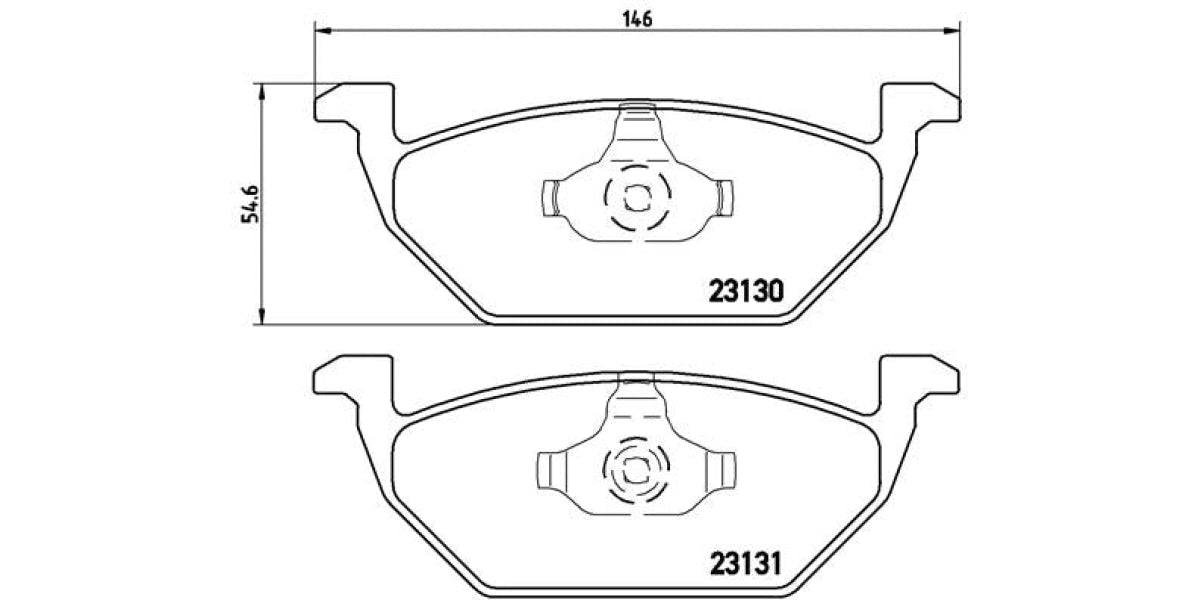 Brake Pads Front Set (Brembo) (P85041X)