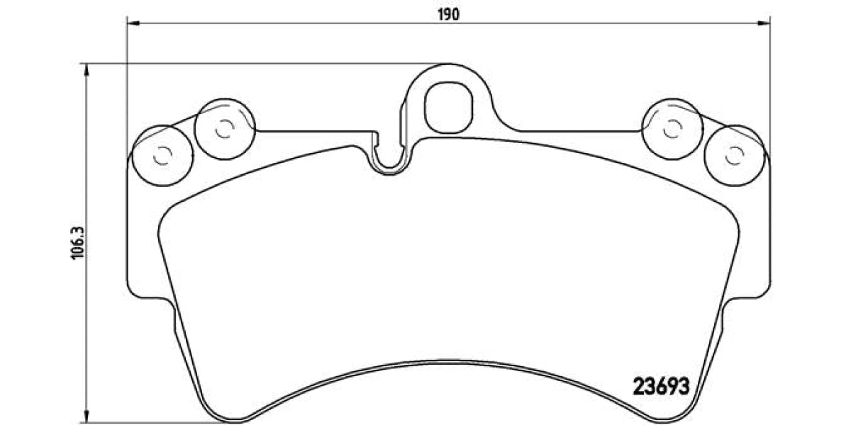 Brake Pads Front Set (Brembo) (P85065)