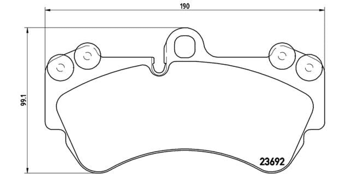 Brake Pads Front Set (Brembo) (P85069)