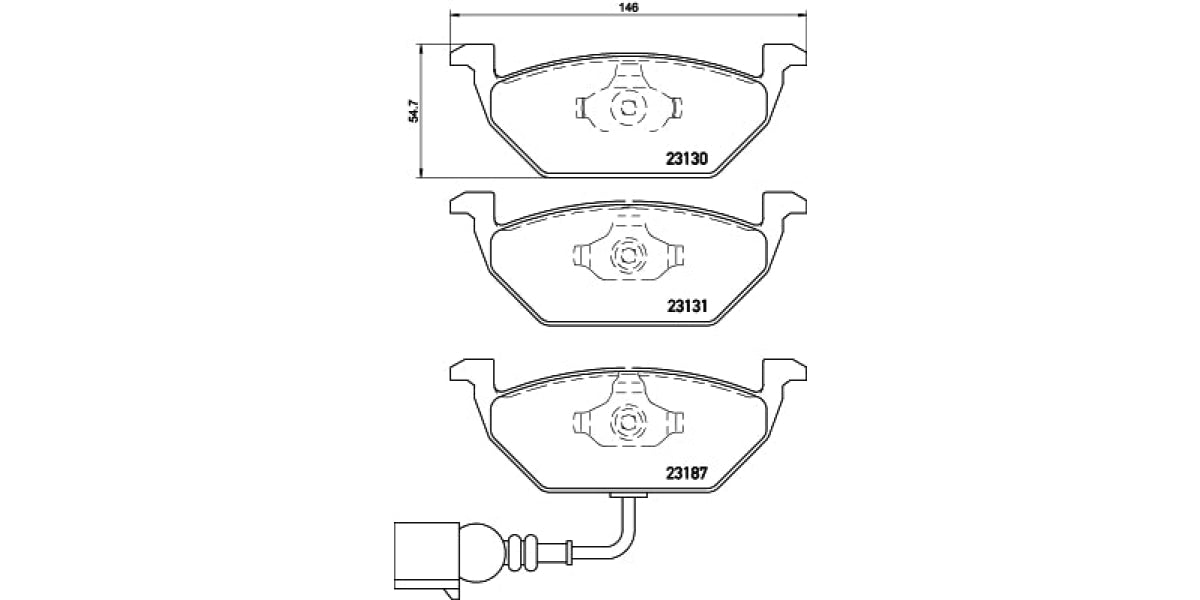 Brake Pads Front Set (Brembo) (P85072)