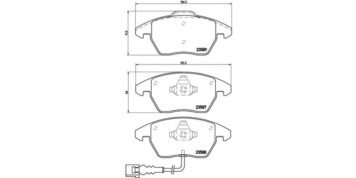 Brake Pads Front Set (Brembo) (P85075)