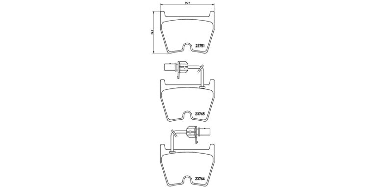 Brake Pads Front Set (Brembo) (P85078)