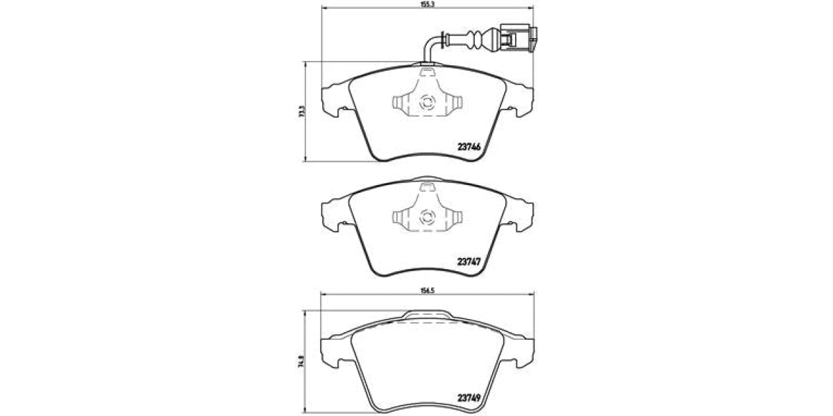 Brake Pads Front Set (Brembo) (P85081)