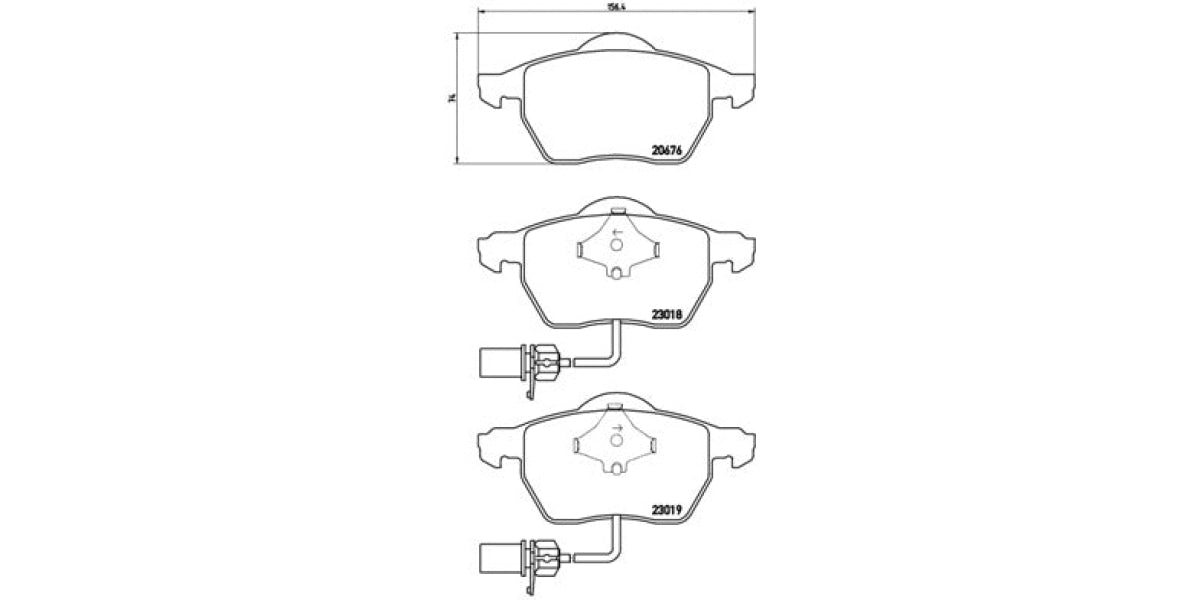 Brake Pads Front Set (Brembo) (P85085X)