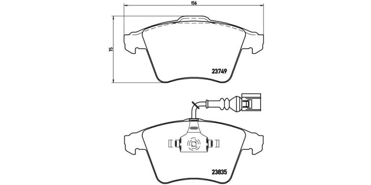 Brake Pads Front Set (Brembo) (P85090)