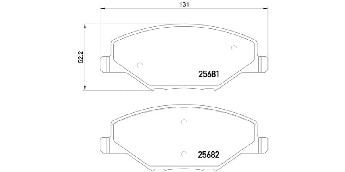 Brake Pads Front Set (Brembo) (P85121)