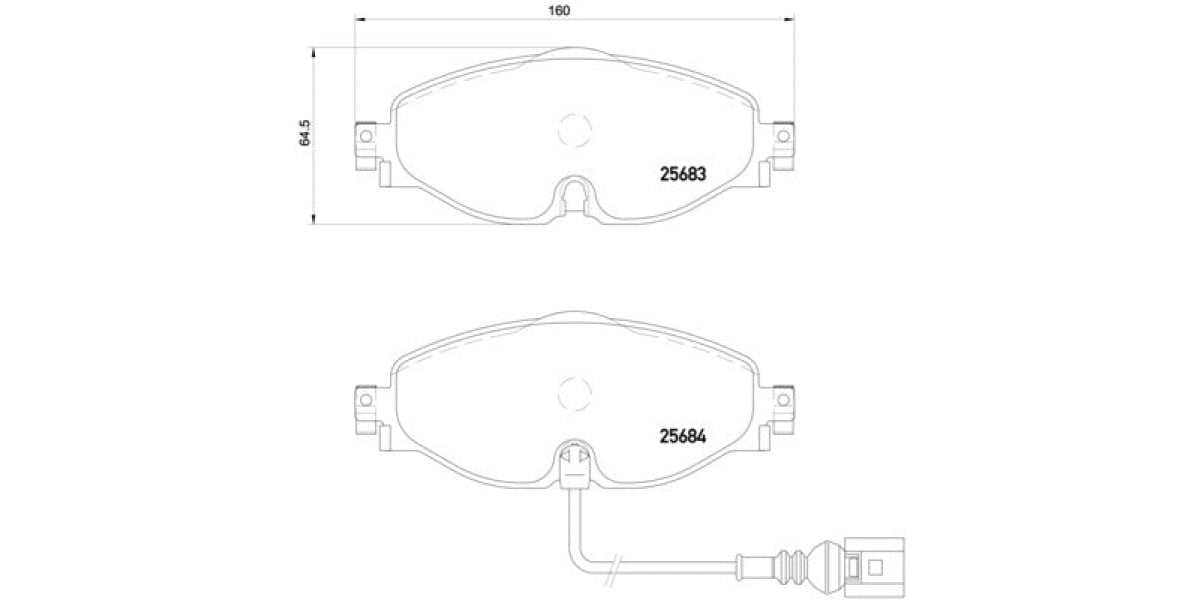 Brake Pads Front Set (Brembo) (P85126X)