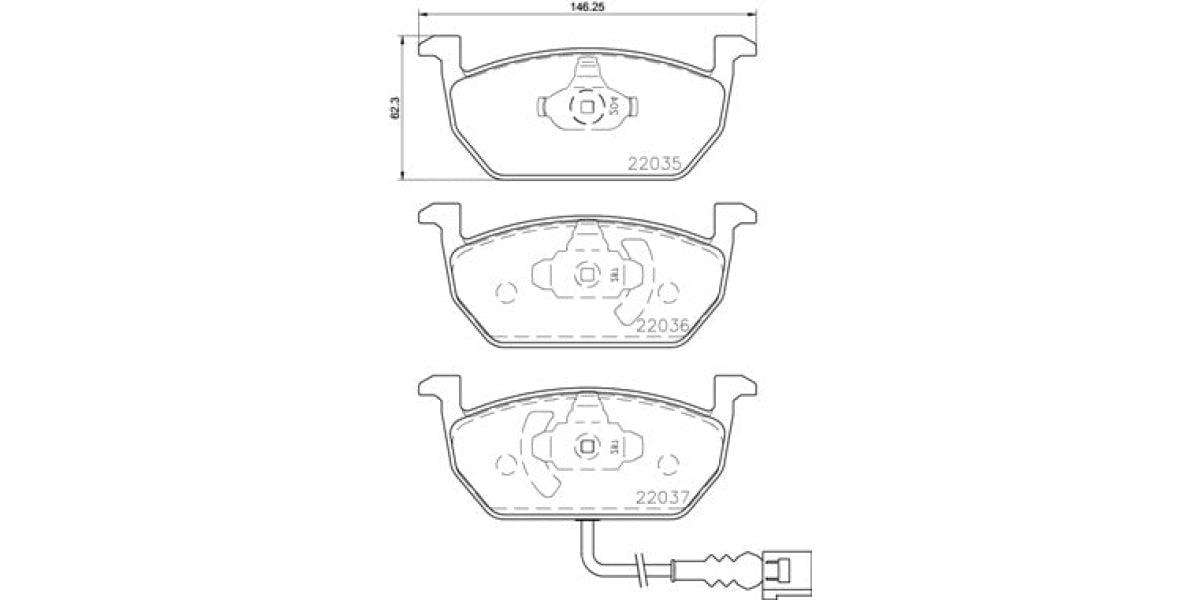 Brake Pads Front Set (Brembo) (P85137)