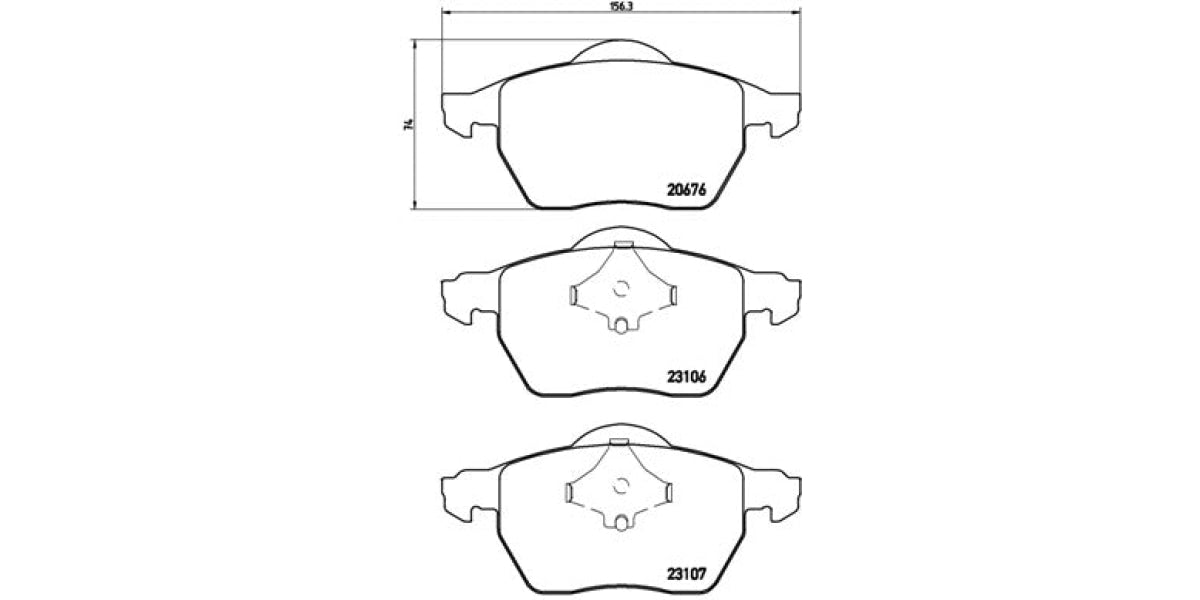 Brake Pads Front Set (Brembo) (P86015)