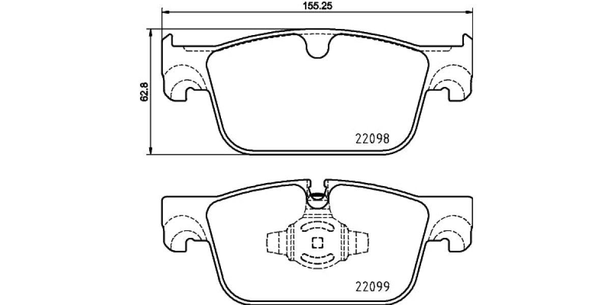 Brake Pads Front Set (Brembo) (P86028)