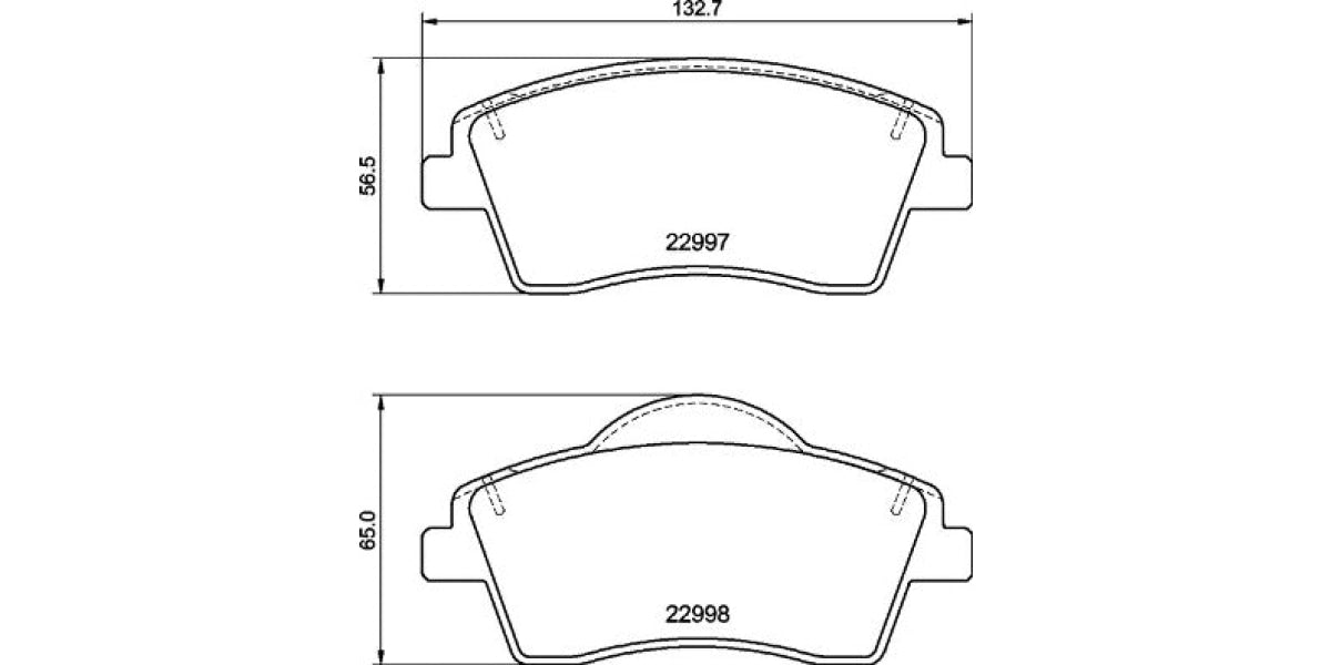 Brake Pads Front Set (Brembo) (P86033)